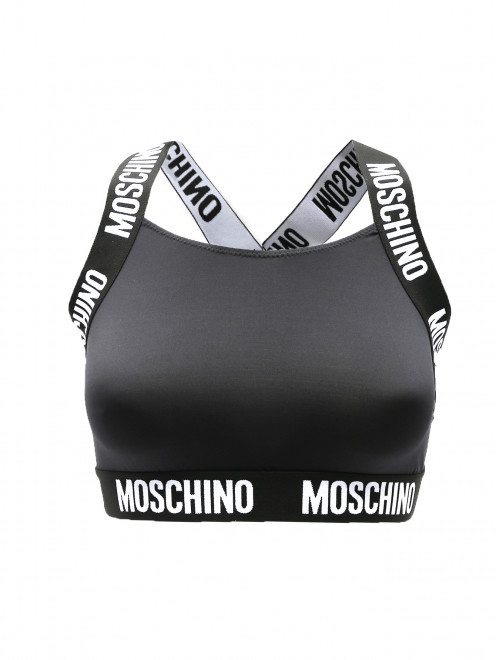 Топ с контрастным узором Moschino Underwear - Общий вид