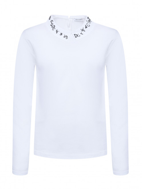 Блуза из хлопка с воротником Dolce & Gabbana - Общий вид