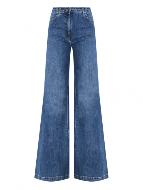 Расклешенные джинсы с карманами Moschino - Общий вид