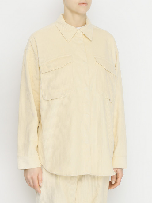 Вельветовая рубашка с накладными карманами Holzweiler - МодельВерхНиз