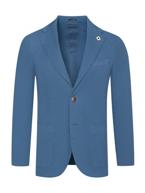 Пиджак из хлопка с накладными карманами LARDINI - Общий вид