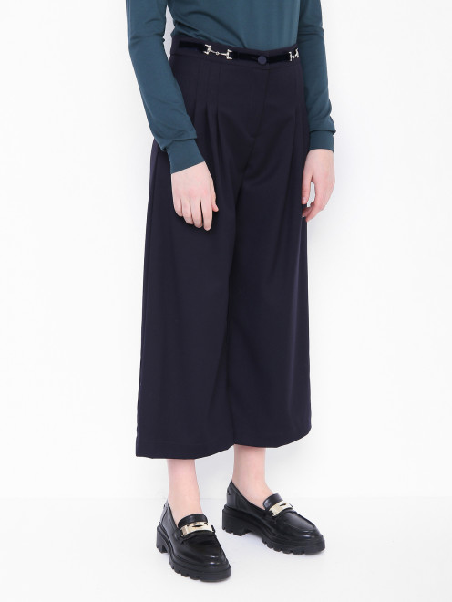 Широкие брюки со складками Aletta Couture - МодельВерхНиз