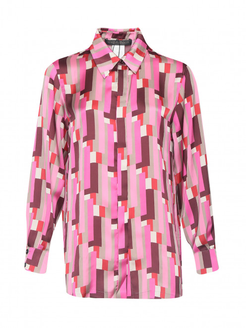 Блуза свободного кроя с узором Marina Rinaldi - Общий вид
