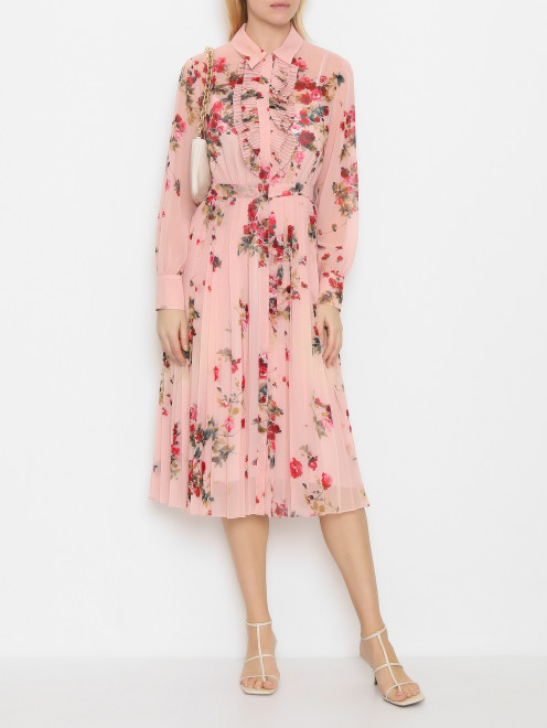 Платье-миди с цветочным узором Max Mara - МодельОбщийВид
